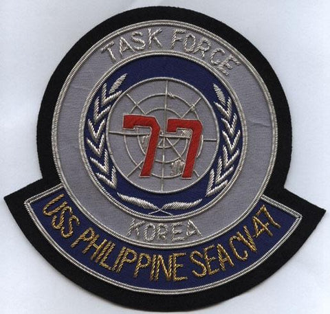Task Force 77 USS Philippine SEACV-47 Navy Aircraft Carrier Patch - Saunders Military Insignia