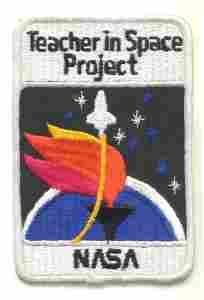 TEACHER IN SPACE Patch - Saunders Military Insignia
