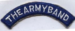 The Army Band,Tab - Saunders Military Insignia