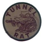 Tunnel Rat subdued Cloth Patch - Saunders Military Insignia