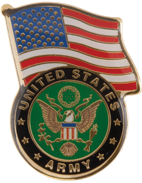 United States Army logo metal pin - Saunders Military Insignia