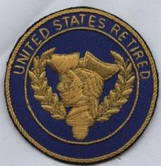 United States Retired, Patch, handmade - Saunders Military Insignia