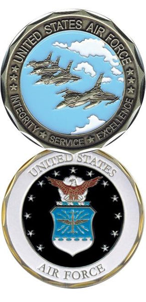 US Air Force logo challenge coin