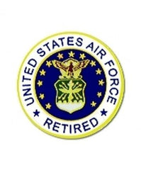 US Air Force Retired Lapel metal pin or tie tac - Saunders Military Insignia