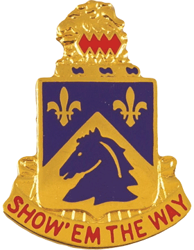 US Army 117th Cavalry Regiment Unit Crest - Saunders Military Insignia