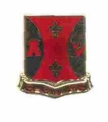 US Army 128th Field Artillery Unit Crest - Saunders Military Insignia