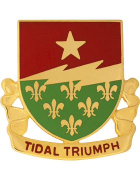 US Army 136th Regiment Texas National Guard Unit Crest - Saunders Military Insignia