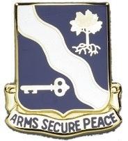US Army 143rd Infantry Regiment Unit Crest