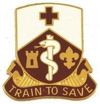US Army 187th Medical Battalion Unit Crest - Saunders Military Insignia