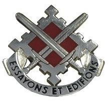 US Army 18th Engineer Brigade 'Essayons Et Edifions' Unit Crest