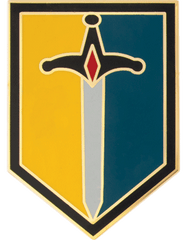 US Army 1st Maneuver Enhacement Brigade Combat Service Identification Badge - Saunders Military Insignia