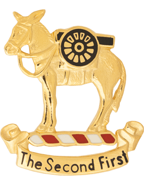 US Army 2nd Field Artillery -left facing Unit Crest