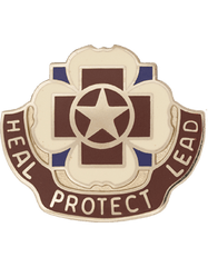 US Army 3297th Hospital USAR Heal Protect Lead Unit Crest - Saunders Military Insignia