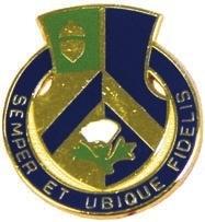 US Army 346th Regiment Unit Crest