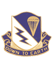 US Army 507th Airborne Infantry Regiment unit crest - Saunders Military Insignia