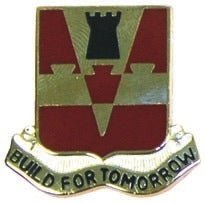 US Army 876th Engineer Battalion Unit Crest - Saunders Military Insignia
