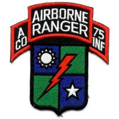 US Army A Company 75th Infantry Airborne Ranger Patch - Saunders Military Insignia