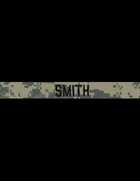 US Army ACU Name Tape with velcro backing - Saunders Military Insignia