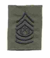 US Army Command Sergeant Major Gortex rank insignia - Saunders Military Insignia