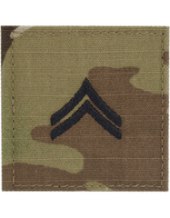 US Army Corporal E-4 rank insignia with Velcro backing - Saunders Military Insignia