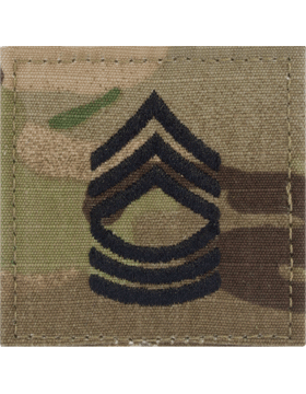 US Army Master Sergeant E-8 Multicam rank insignia