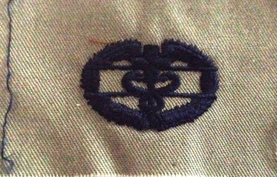 US Army Medic badge in Air Force ABU cloth