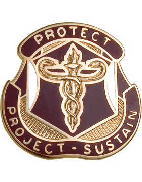 US Army Medical Research Material Command, Unit Crest - Saunders Military Insignia