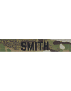 US Army Name Tape in Multicam with Velcro - Saunders Military Insignia