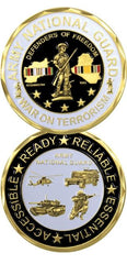 US Army National Guard on Terror presentation coin - Saunders Military Insignia