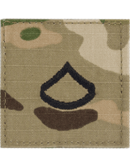 US Army Private First Class E-3 Multicam rank insignia - Saunders Military Insignia