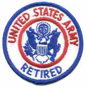 US Army Retired patch - Saunders Military Insignia