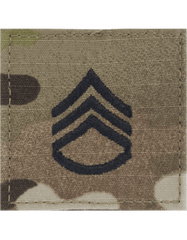 US Army Staff Sergeant E-6 Multicam Rank Insignia - Saunders Military Insignia