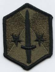 US Capital Military Assistant Command uniform patch in green subdued