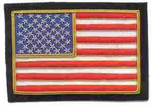 US Flag Bullion Bullion Jacket Patch