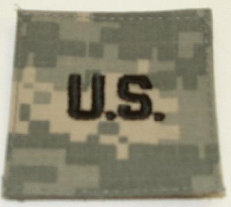 US Letters on ACU Army ACU Rank with Velcro