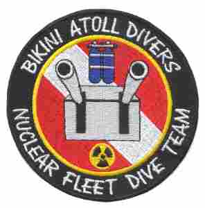 US Navy Bikini Atoll Divers Nuclear Fleet Dive Team Patch - Saunders Military Insignia
