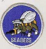US Navy Seabees CB's Patch
