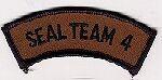 US Navy Seal Team 4 Subdued Cloth Patch - Saunders Military Insignia