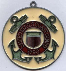 USCG Suncatcher Glass and metal Logo - Saunders Military Insignia