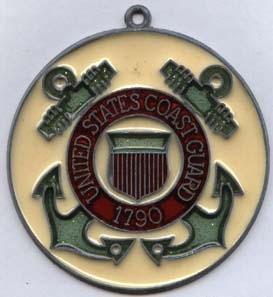USCG Suncatcher Glass and metal Logo - Saunders Military Insignia
