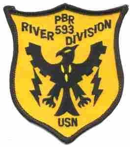 USN River Division 593 Navy PBR Patch