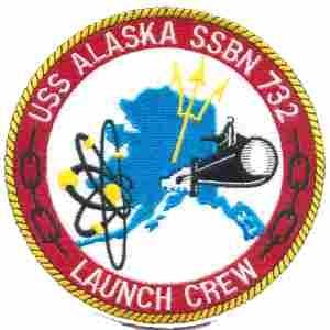 USS Alaska Launch Crew Navy Submarine Patch
