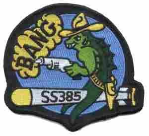 USS Bang SS385 Navy Submarine Patch