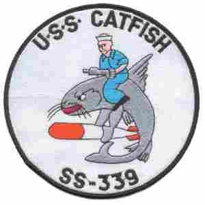 USS Catfish SS339 Navy Submarine Patch - Saunders Military Insignia