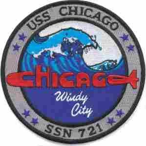 USS Chicago CA 29 Navy Submarine patch