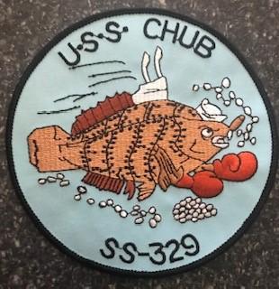 USS Chub SS-329 Navy Submarine Patch