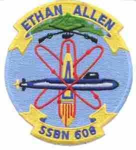 USS Ethan Allen SSBN609 Navy Submarine Patch - Saunders Military Insignia