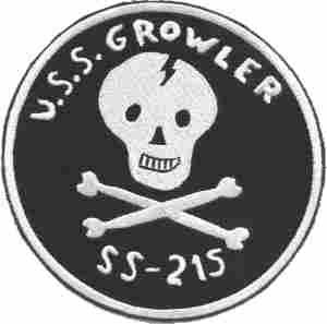 USS Growler SS215 Navy Submarine Patch