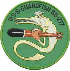 USS Guardfish SS217 Navy Submarine Patch