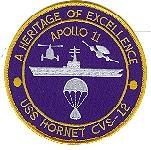 USS Hornet Apollo 11 USN/NASA Patch - Saunders Military Insignia
